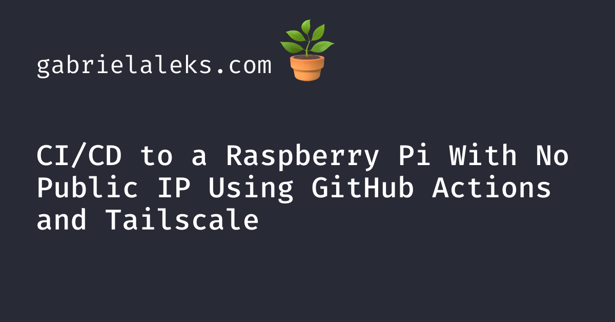 Automated deployments to a private server using Tailscale GitHub Action ...