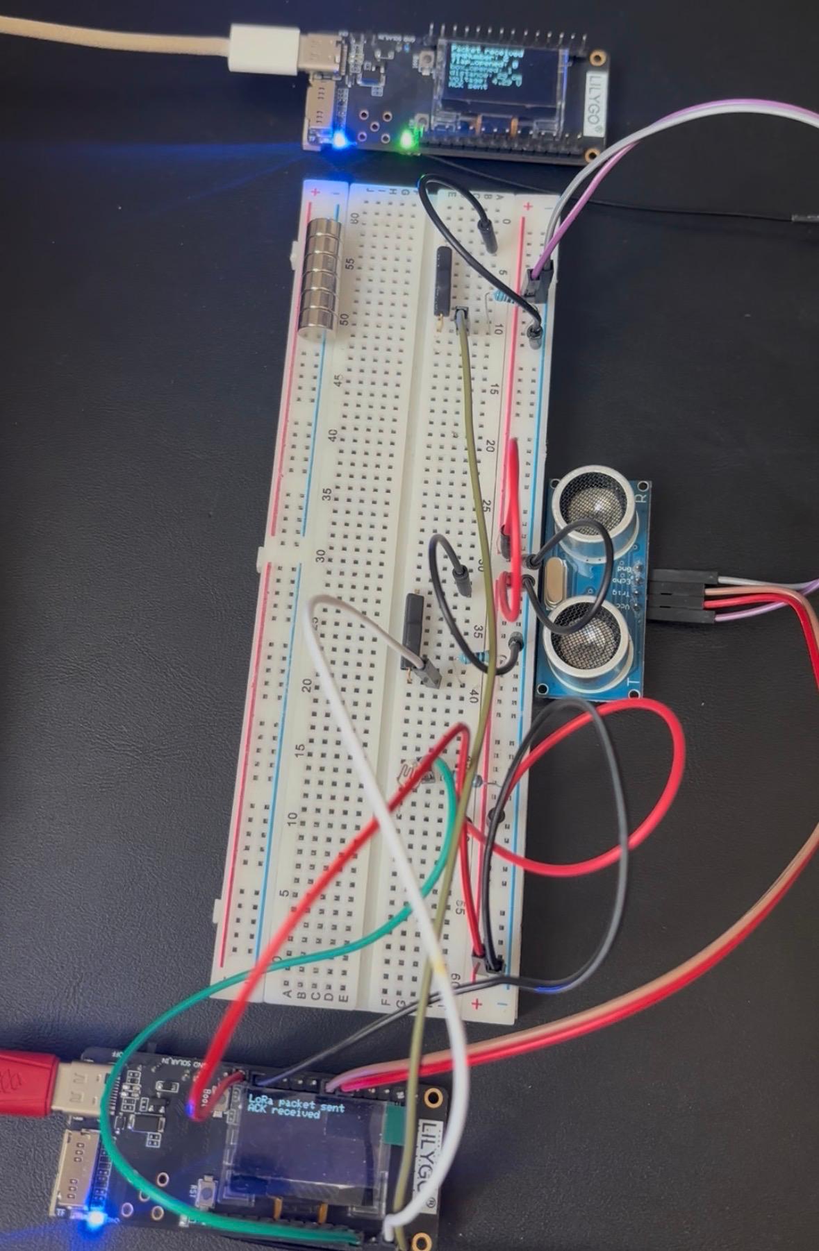 Real breadboard circuit