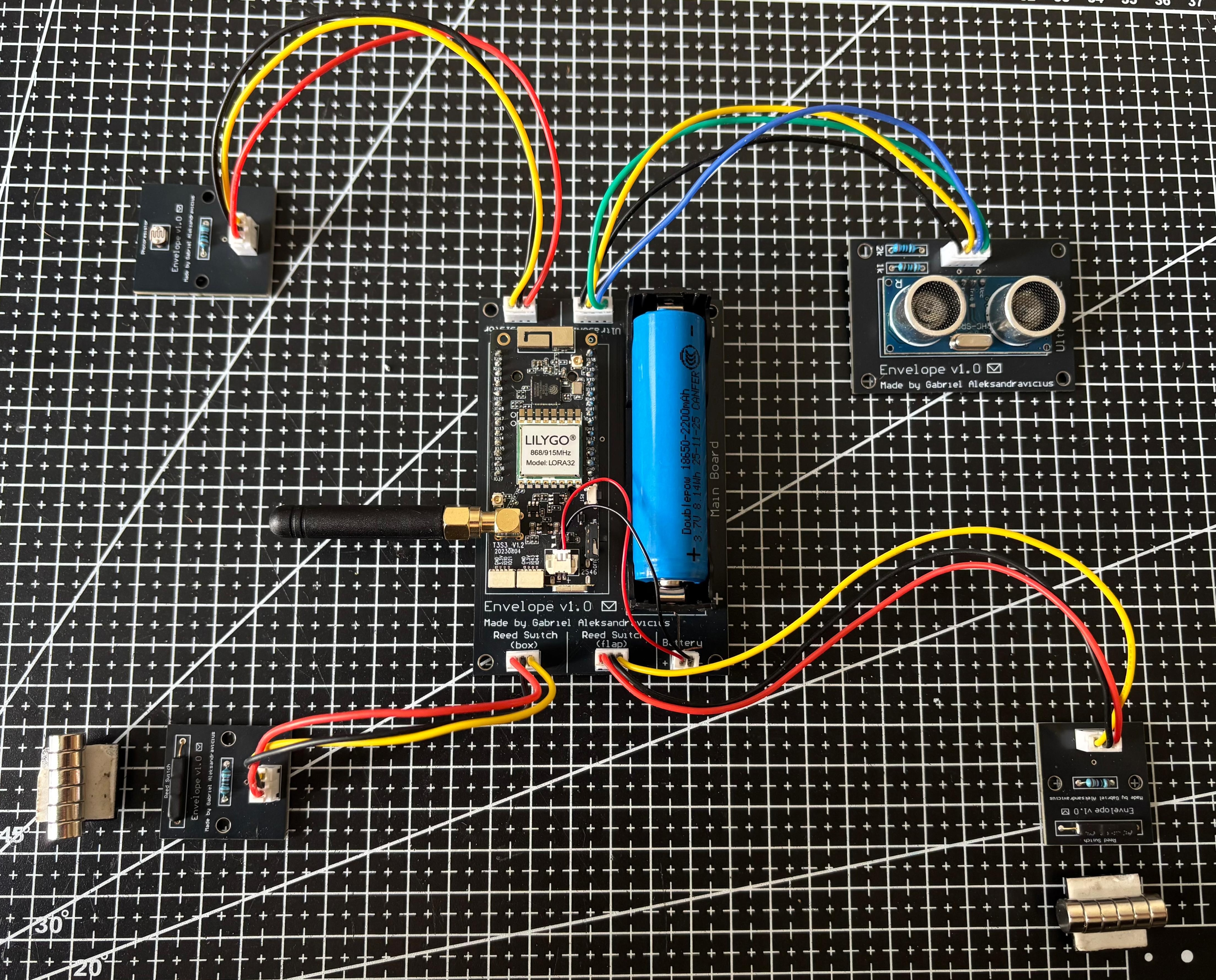 pcbs cabled on the bench